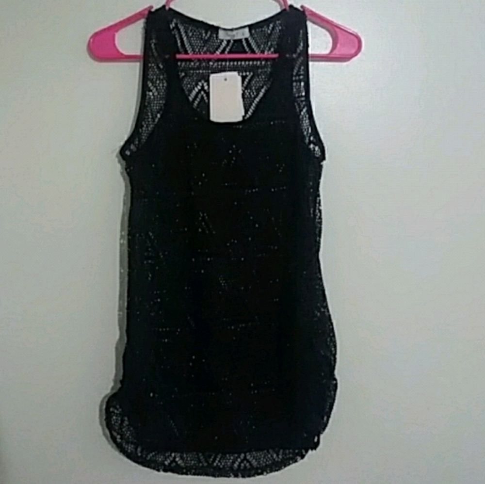 Love J black lace top